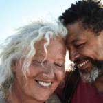 Older couple smiling
